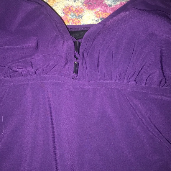 New plus size purple swim top - Picture 6 of 10